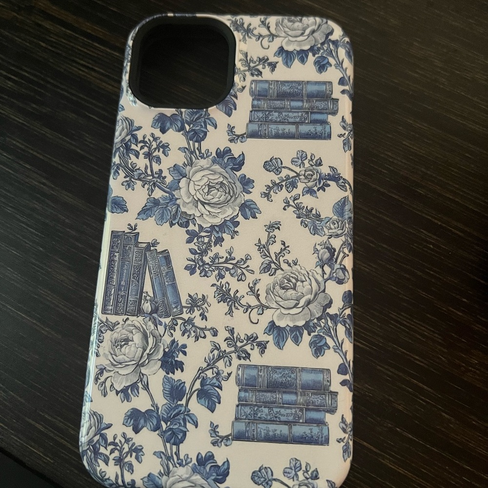 Iphone 13 Floral Blue and White Phone Case